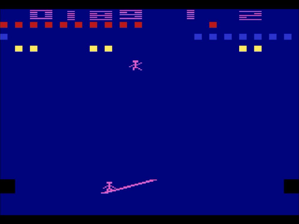 Gameplay of Circus Atari for Atari 2600